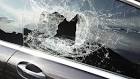 Broken car window