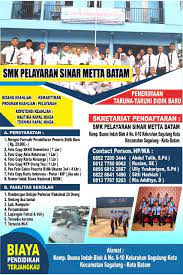 Maybe you would like to learn more about one of these? Smk Pelayaran Sinar Metta Batam Home Facebook