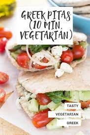 Bloggers Greek Pita Quick Vegetarian Meals Vegetarian