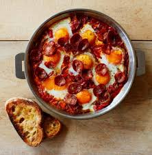 Thomisina Miers Piperade With Baked Eggs And Crispy Chorizo Recipes Food Chorizo
