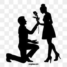 Boys Propose Flowers To Girls To Give A Black Silhouette Schoolboy Girl Propose Png Transparent Clipart Image And Psd File For Free Download Black Silhouette Cute Couple Pictures Silhouette Png