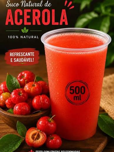 Suco Natural de Acerola 500ml