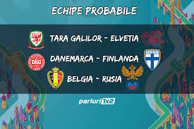 Live streaming mola tv selasa 22 juni jam tayang 02.00 wib. Echipe Probabile Pentru Meciurile Zilei Tara Galilor Elvetia Danemarca Finlanda Si Belgia Rusia Bonus Cele Mai Tari Ponturi Marca Pariuri1x2 Pariuri 1x2
