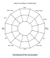 This is a worksheet on the color wheel. Blank Color Wheel Chart The Future