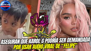 Aseguran que Karol G podría ser demandada por usar audio viral de “Felipe”  sin permiso en su más reciente canción Tropicoqueta #karolg  #noticiastendencia A solo unos días del estreno de su nuevo