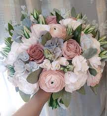 Dusty Rose Wedding Bouquet Soft Pink Ranunculus Peony Bouquet Dusty Blue Bouquet Garden Roses Wedding Bouquet Artificial Clay Bouquet Rose Wedding Bouquet Dusty Rose Wedding Peony Bouquet Wedding