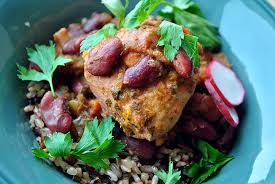 It's sensational, the kind of rice that is so flavourful you can eat it plain. Red Beans And Chicken With Wild Rice Kwanzaa Culinarians