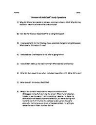 Ransom Of Red Chief Worksheets Teaching Resources Tpt
