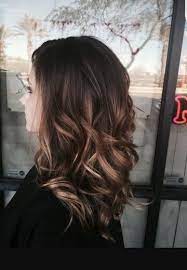 Balayage Dark Brown With Caramel Dark Blonde Medium Hair Styles Balayage Hair Hair Styles