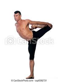 Excercising postures or asanas in hatha yoga has two essential objectives. Man Yoga Asanas Natarajasana Tanzer Pose Der Kaukasier Mann Yoga Asanas Natarajasana Tanzer Posieren Gymnastik Dehnen Canstock