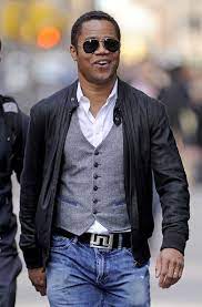 Cuba Gooding Jr Photos Photos Cuba Gooding Jr Spotted In Nyc Black Leather Jacket Men Leather Jacket Style Leather Jacket Men