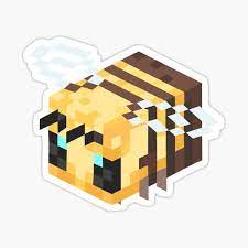 Learn how to make a pixel art minecraft bee in.well in minecraft. Minecraft Bee Mob Stickers Redbubble