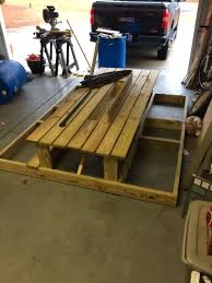Framed Up Floating Picnic Table Lake Toys Floating Dock