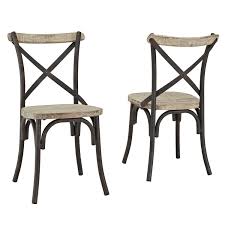 Amazon Com Industrial Reclaimed Solid Wood Dining Chairs Set Of 2 Antique Decor Metal Dining Chairs Solid Wood Dining Chairs Wood Dining Chairs