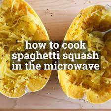 How To Cook Spaghetti Squash In The Microwave Ready In 20 Minutes Video Recipe Video Spaghetti Squash Recipes Easy Speggetti Squash Recipes Spagetti Squash Recipes