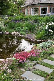 Backyard Pond With Stepping Stone Path And Perennial Garden Barrington Hills Illinois Garden Garden Ideas Ponds Backyard Perennial Garden Herb Garden Design