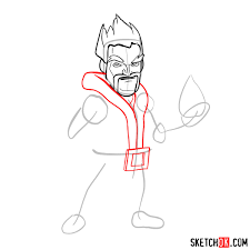 How To Draw Ice Wizard From Clash Of Clans Sketchok Step by step easy drawing tutorial for beginners. to draw ice wizard from clash of clans