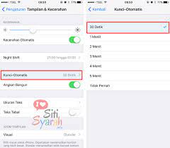 Cara Mengatur Waktu Layar iPhone