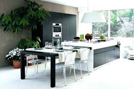Ilot Central Cuisine Avec Table Grande Table Cuisine Ilot Central Dedans Ilot De Cuisine Avec Table Amovible Cuisine Modulable Cuisine Moderne Table Cuisine