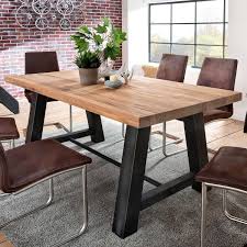 Esstisch Laval 200x100 Cm In Eiche Massiv Metall Esstisch Eiche Esstisch Massiv Eiche Esstisch