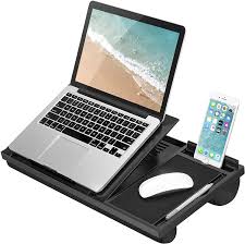 Check spelling or type a new query. Amazon Com Lapgear Ergo Pro Laptop Stand Lap Desk With 20 Adjustable Angles Mouse Pad And Phone Holder Black Fits Up To 15 6 Inch Laptops And Most Tablets Style No 49408 Office Products
