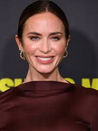 Emily Blunt in London for Smashing Machine