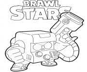 The color image uses red, green and blue pixels. Colt Ready Brawl Stars Coloring Pages Printable