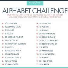 This brain balance exercise challenge (alphabet game) combines physical movement with a lesson in spelling. Alphabet Challenge Easy Workouts Alphabet Workout Transformation Body