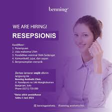 Manager klinik kecantikan (penempatan : Lowongan Kerja Klinik Kecantikan Di Solo Archives Info Loker Solo