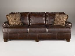 Leather Couch Ashley Furniture Ashley Leather Sofa Leather Furniture Walnut Sofa