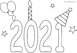 The hottest spring/sommer colors 2021. Happy New Year 2021 Coloring Pages Coloringall