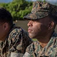 US Marine Sgt. Evan Garvey is the noncommissioned officer