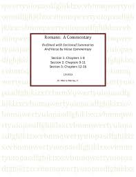 PDF) Romans A Commentary Comp Final R9