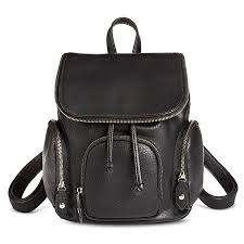 Black And White Striped Backpack Target Women S Faux Leather Faux Leather Backpack Handbag Black Mossimo Supply Co Target Fashion Leat Faux Leather Handbag Black Leather Handbags Black Handbags