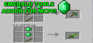 Easy emerald tools & more [. Emerald Items Addon 1 12 Minecraft Pe Mods Addons