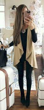 Best Winter Outfits Ideas To Try Right Now 39 Outfits With Leggings How To Wear Leggings Black Leggings Outfit