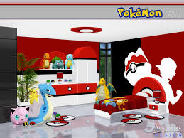 A Pokemon Themed Lively Kid S Room Which Incorporates Playful Design And Fun Furnishings Found In Tsr Category Pokemon Room Sims 4 Bedroom Kids Bedroom Sets