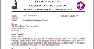 Kepada yth kepala desa pagotan di tempat. Contoh Surat Dinas Meminjam Gedung Contoh Surat