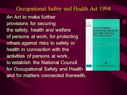 The main purpose of the act is to protect workers from health and safety hazards on the job. Ir Ali Askar Sher Mohamad Ppt Video Online Download