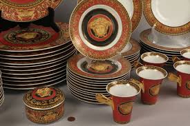Lot 214 Rosenthal Dinnerware Versace S Medusa 64 Pcs Case Antiques