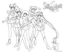 Download and print sailor moon coloring pages for free in a4 format in good quality. Free Printable Sailor Moon Coloring Pages For Kids