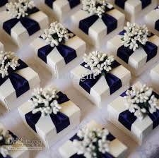 Wholesale British Royal Theme Candy Gifts Chocolate Handmade Favors Boxes With Flower Amp Ribbon In Blu Blue Wedding Favors Wedding Favor Boxes Wedding Favors