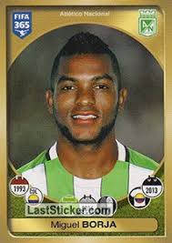 €4.80m* jan 26, 1993 in tierra alta, colombia. Sticker 526 Miguel Borja Panini Fifa 365 2016 2017 East Europe Laststicker Com