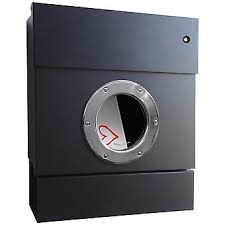 Radius Briefkasten Letterman 2 Schwarz Mit Klingel Rot Und Zeitungsrolle 505 F Kr Exterieur