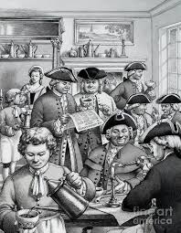 Typical London Coffee House In The 18th Century By Pat Nicolle 18th Century Coffee House Coffee History
