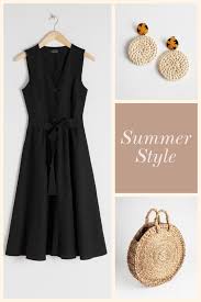 Summer Lbd Straw Accessories Little Black Dress Maxi Dress Outfit Fashion