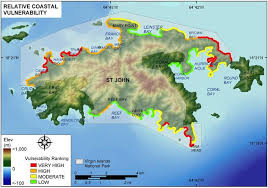 The us congress established virgin islands national park as the 29th national park in 1956 after laurence rockefeller donated 5000 acres of land to the national park service. Relative Coastal Vulnerability For Virgin Islands National Park