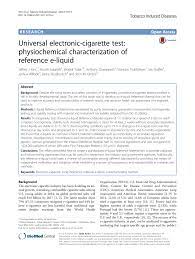 Electronic cigarette reviews help inform the smokers that are making the switch to electronic cigarettes by the millions. Pdf Universal Electronic Cigarette Test Physiochemical Characterization Of Reference E Liquid