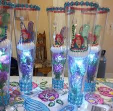 As much as the food on it, table decorations can bring a party together. Little Mermaid Centerpiece Mermaid Birthday Party Mermaid Party Decorations Ariel Birthday Party
