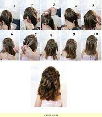 تسريحات اطفال بالخطوات للشعر القصير صور لتسريحة شعر للبنوتات الصغيرة للمدارس المنام